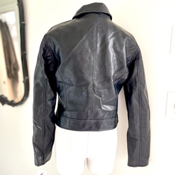 Blank NYC Faux Leather Motorcycle Jacket NWT Size S - Picture 6 of 8